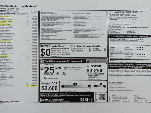 Used 2024 BMW X5 xDrive40i w/ Premium Package image 65