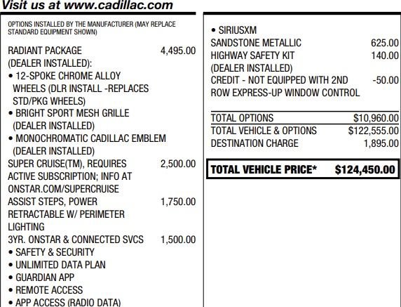 Certified 2023 Cadillac Escalade ESV Premium Luxury Platinum w/ LPO, Radiant Package AWD/4WD image 2