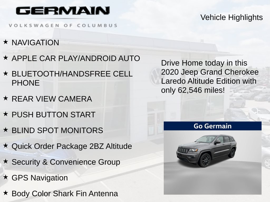 Used 2020 Jeep Grand Cherokee Altitude AWD/4WD image 5
