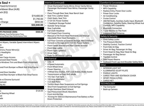 Used 2016 Kia Soul + w/ Designer's Package FWD image 6