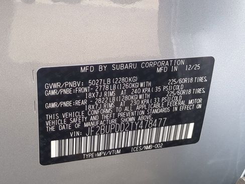 New 2026 Subaru Outback Limited image 16