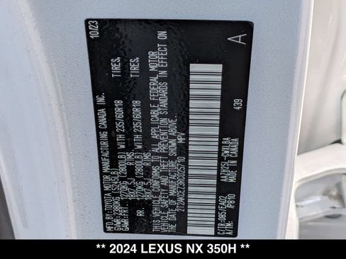 Used 2024 Lexus NX 350h AWD w/ Cold Area Package image 27