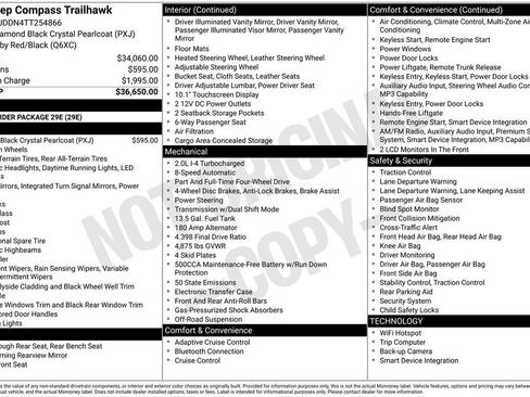 New 2026 Jeep Compass Trailhawk AWD/4WD image 28