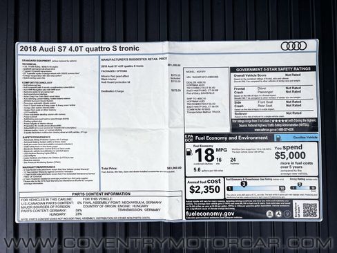 Used 2018 Audi S7 Premium Plus image 19