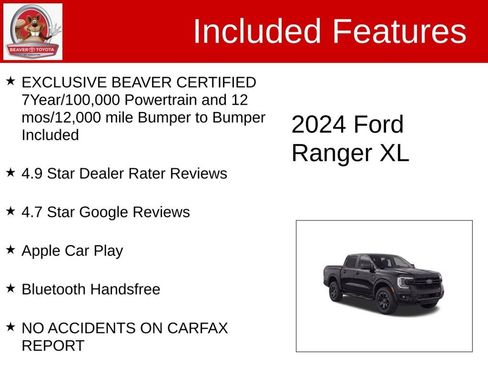 Used 2024 Ford Ranger XL w/ Trailer Tow Package AWD/4WD image 4