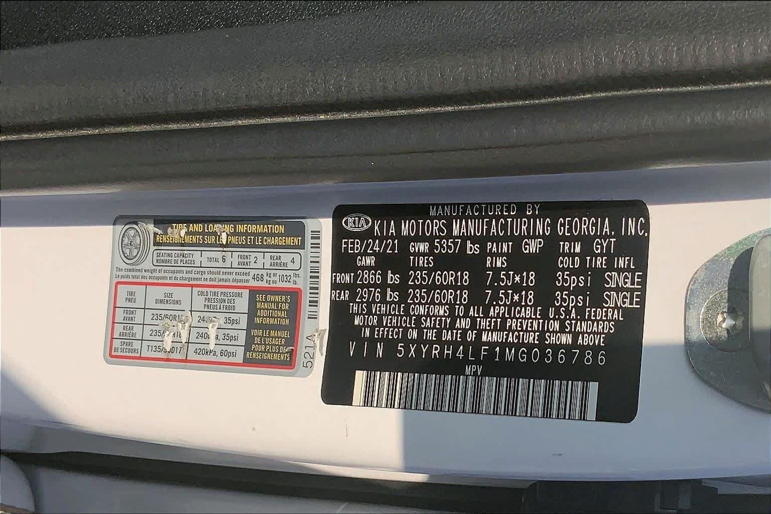 Used 2021 Kia Sorento EX FWD image 32