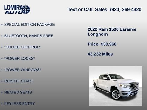Used 2022 RAM 1500 Limited w/ Trailer Tow Group AWD/4WD image 21