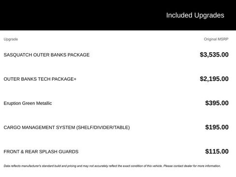 New 2025 Ford Bronco Sport Outer Banks w/ Sasquatch Outer Banks Package image 17