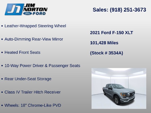 Used 2021 Ford F150 XLT w/ Equipment Group 302A High AWD/4WD image 17