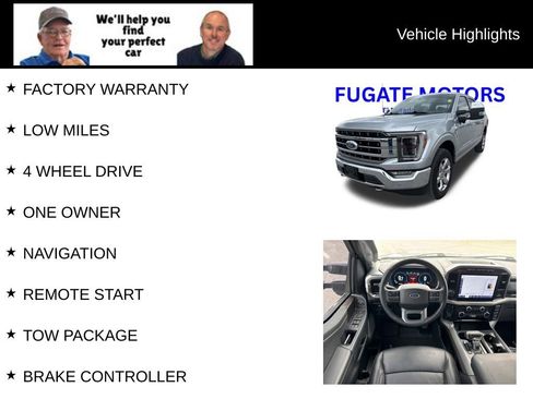 Used 2023 Ford F150 Lariat w/ Equipment Group 502A High AWD/4WD image 8