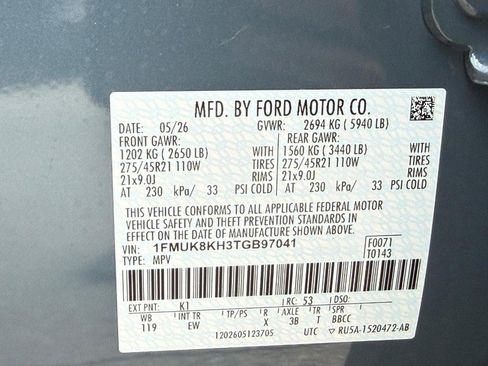 New 2026 Ford Explorer ST-Line w/ ST-Line Street Pack AWD/4WD image 22
