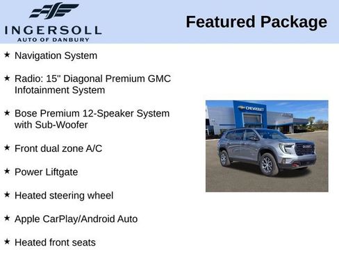 Used 2025 GMC Acadia AT4 w/ LPO, Floor Liner Package image 8