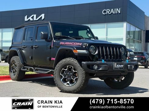 Used 2021 Jeep Wrangler Unlimited Rubicon 4xe w/ Steel Bumper Group AWD/4WD image 1