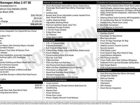 Used 2021 Volkswagen Atlas SE image 6