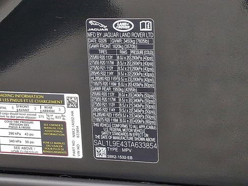 New 2026 Land Rover Range Rover Sport Dynamic SE AWD/4WD image 18