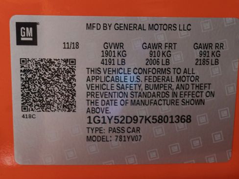 Used 2019 Chevrolet Corvette ZR1 image 87