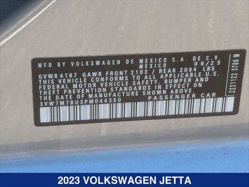 Used 2023 Volkswagen Jetta SE w/ Panoramic Sunroof Package FWD image 23