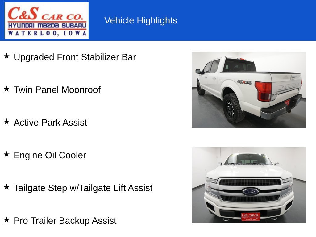 Used 2020 Ford F150 Platinum w/ Equipment Group 701A Luxury AWD/4WD image 13