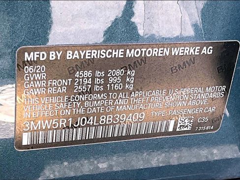 Used 2020 BMW 330i Sedan w/ Driving Assistance Package RWD image 34