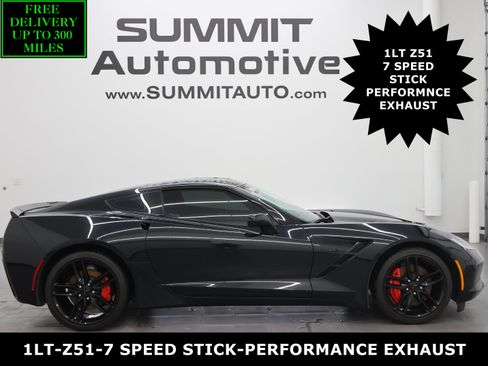 Used 2016 Chevrolet Corvette Stingray Coupe w/ Carbon Flash Badge Package RWD image 1
