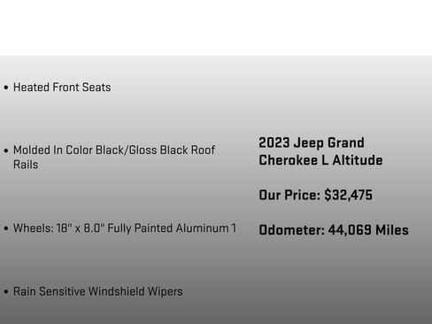 Used 2023 Jeep Grand Cherokee L Laredo AWD/4WD image 36