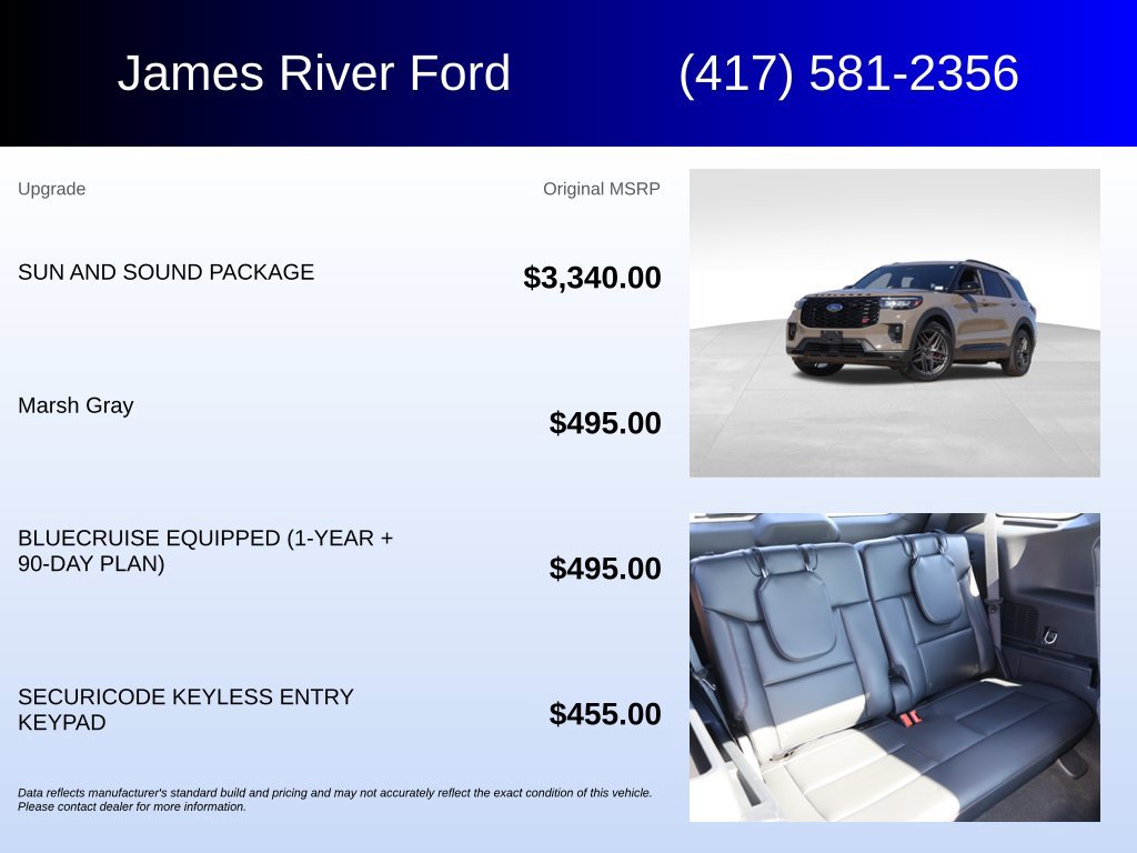 Used 2026 Ford Explorer ST w/ Sun And Sound Package AWD/4WD image 5
