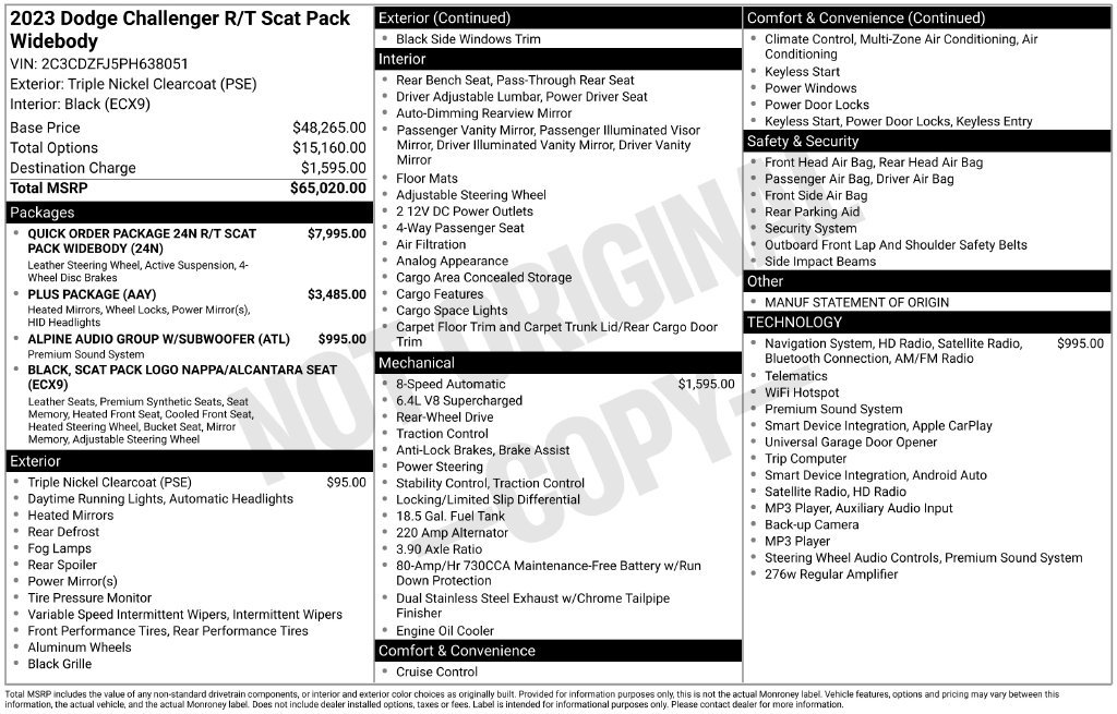Used 2023 Dodge Challenger R/T Scat Pack RWD image 34