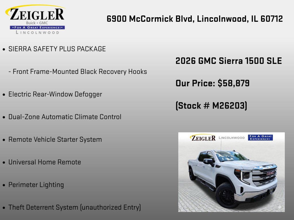 New 2026 GMC Sierra 1500 SLE w/ Preferred Package AWD/4WD image 24