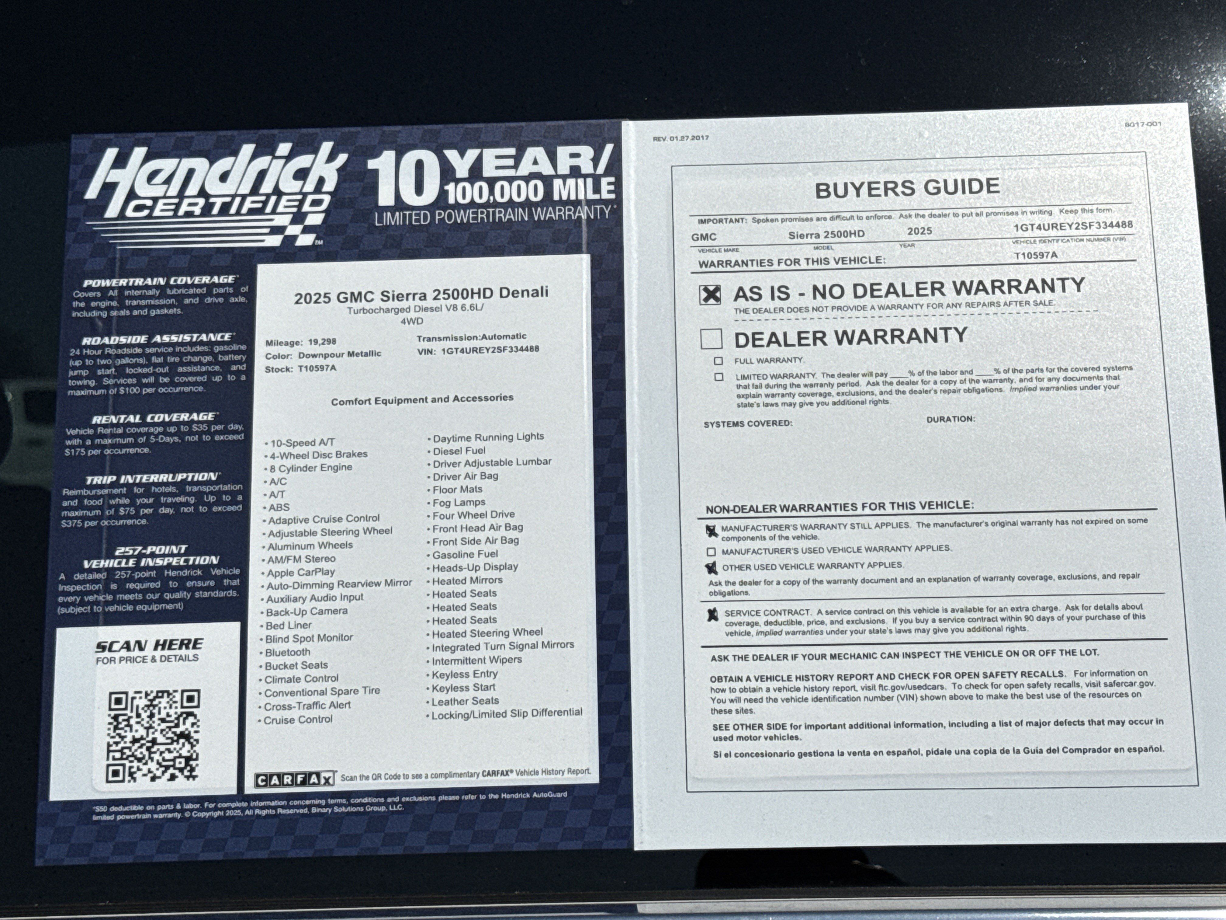 Used 2025 GMC Sierra 2500 Denali w/ Denali Reserve Package AWD/4WD image 38