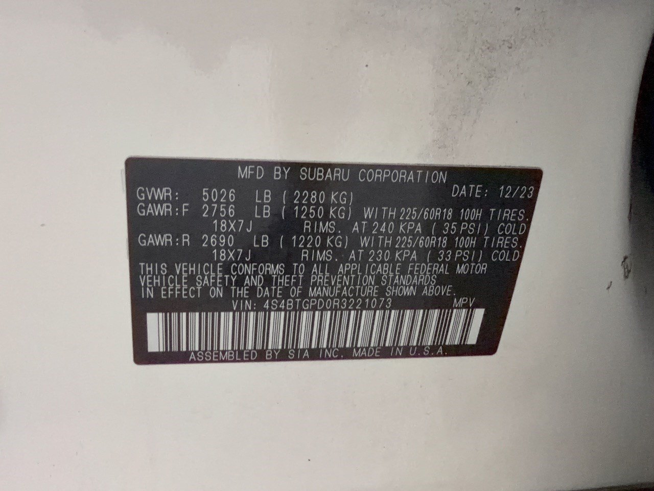 Used 2024 Subaru Outback Touring XT AWD/4WD image 32