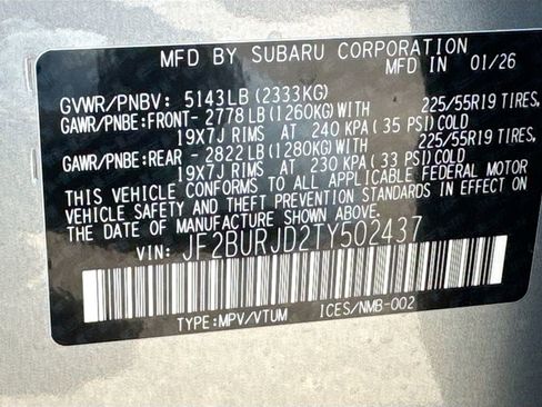 New 2026 Subaru Outback Touring XT AWD/4WD image 42