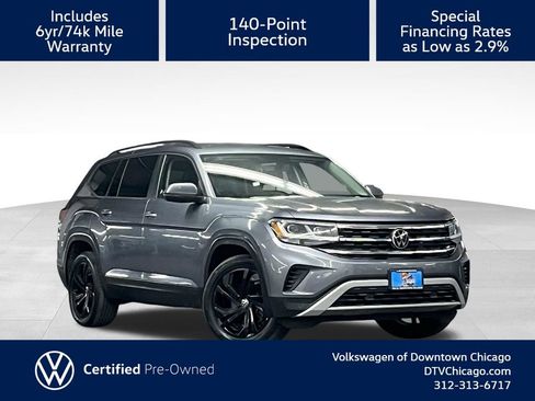 Certified 2023 Volkswagen Atlas SE w/ Black Wheel Package AWD/4WD image 1