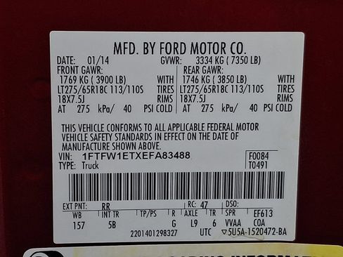 Used 2014 Ford F150 FX4 w/ Equipment Group 402A Luxury image 28