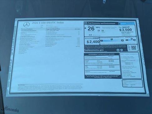 New 2026 Mercedes-Benz E 450 4MATIC Sedan image 18