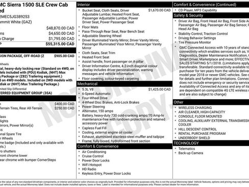 Used 2018 GMC Sierra 1500 SLE w/ Suspension Package, Off-Road AWD/4WD image 39
