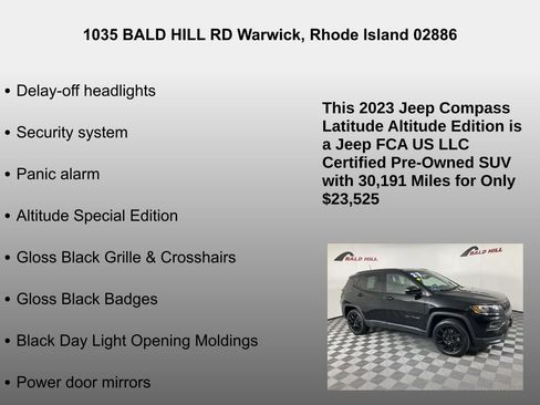 Certified 2023 Jeep Compass Altitude image 20