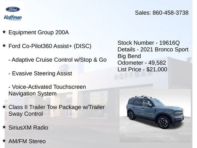 Certified 2021 Ford Bronco Sport Big Bend AWD/4WD image 5
