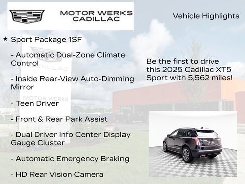 New 2025 Cadillac XT5 Sportv w/ Technology Package AWD/4WD image 13