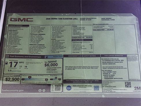 New 2026 GMC Sierra 1500 Elevation image 20