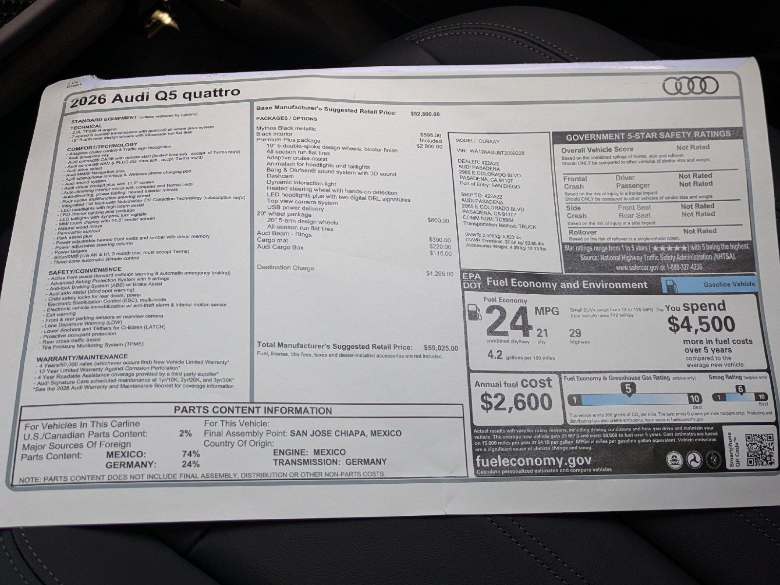 New 2026 Audi Q5 Premium AWD/4WD image 18