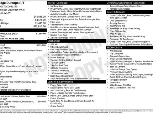 Used 2019 Dodge Durango R/T w/ Blacktop Package AWD/4WD image 1