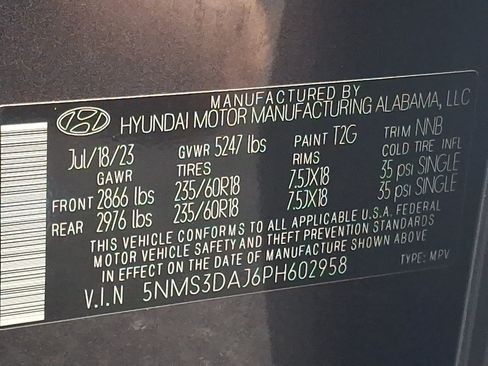 Certified 2023 Hyundai Santa Fe SEL w/ Premium Package AWD/4WD image 28