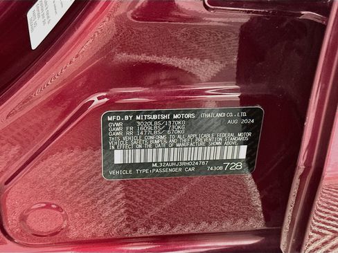 Used 2024 Mitsubishi Mirage ES FWD image 12