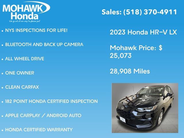 Certified 2023 Honda HR-V LX image 8