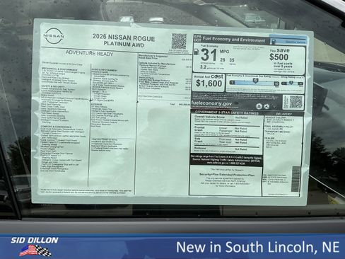 New 2026 Nissan Rogue Platinum w/ Platinum Premium Package image 13