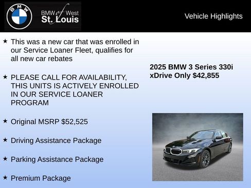 Used 2025 BMW 330i xDrive 330i xDrive w/ M Sport Package image 8