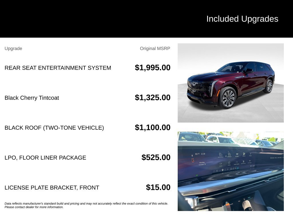 Used 2026 Cadillac Escalade IQ Sport 1 w/ LPO, Floor Liner Package AWD/4WD image 7