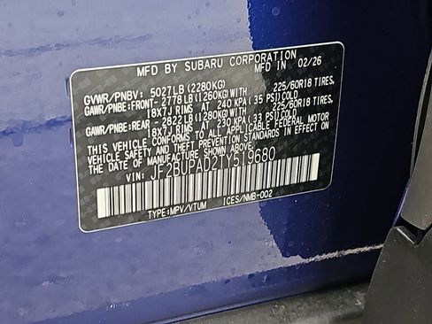 New 2026 Subaru Outback Premium AWD/4WD image 35