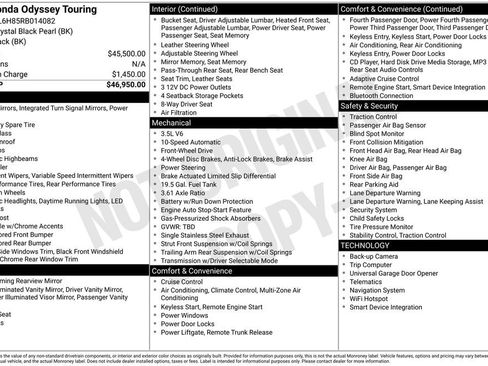 Used 2024 Honda Odyssey Touring image 12