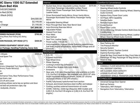 Used 2015 GMC Sierra 1500 SLT w/ SLT Preferred Package AWD/4WD image 4